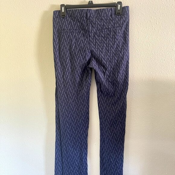 Geometric Pattern Bootcut Style Classic Ponte Pants by Betabrand Size Medium - Picture 6 of 6